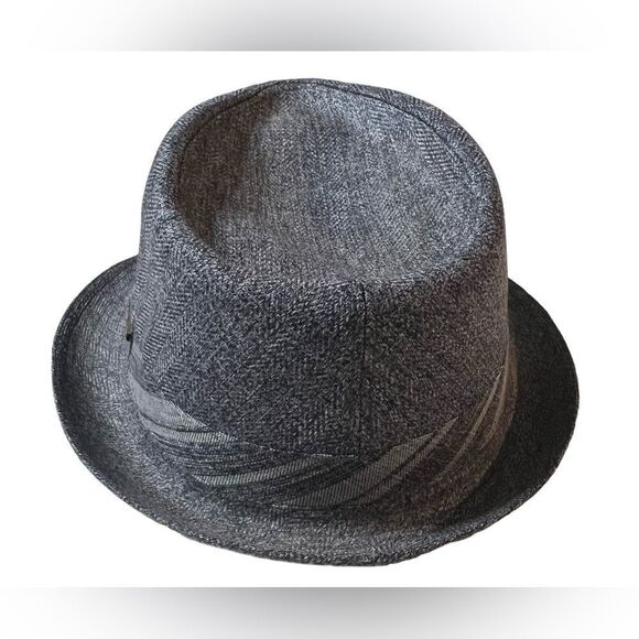 Stetson Fedora Hat Tweed Blue Casual Cap Hat - Picture 4 of 10